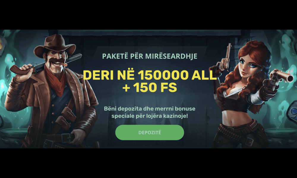 Bonus mirëseardhje me para dhe rrotullime falas